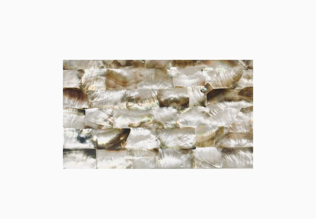 Veneer in Tahitian Pinctada Margaritifera - 30X30cm - thickness 0,20  | 8006_TAHI_30_0,20_F