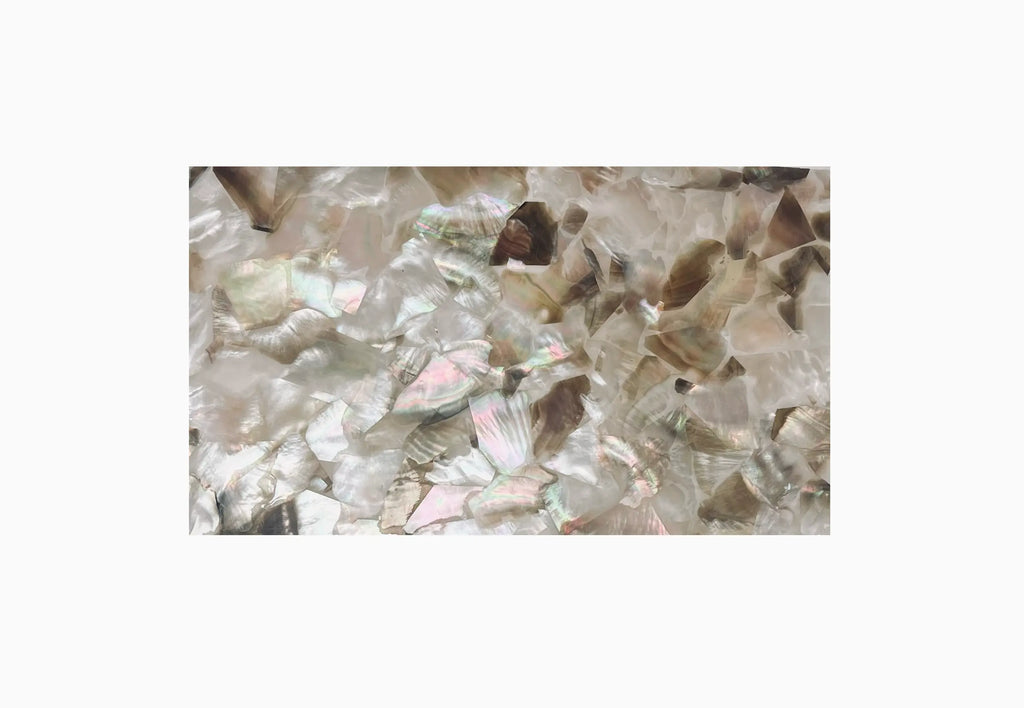 Veneer in Tahitian Pinctada Margaritifera - 30X30cm - thickness 0,20 | 8006_TAIR_30_0,20_F