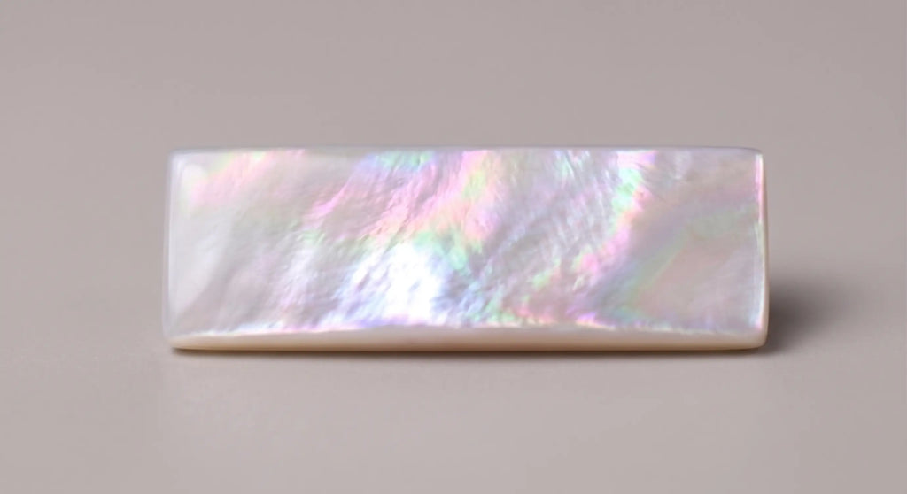 Pure White Mother of Pearl JEWELRY PLATE 30X35 MM THICKNESS 2.50 MM | 9001_AUBI_35_2,50_F